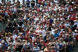 Fans in the grandstand. 15.05.2016. Formula 1 World Championship, Rd 5, Spanish Grand Prix, Barcelona, Spain, Race Day.