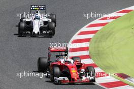 Sebastian Vettel (GER) Ferrari SF16-H. 15.05.2016. Formula 1 World Championship, Rd 5, Spanish Grand Prix, Barcelona, Spain, Race Day.