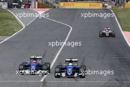 Felipe Nasr (BRA), Sauber F1 Team and Marcus Ericsson (SWE), Sauber F1 Team  15.05.2016. Formula 1 World Championship, Rd 5, Spanish Grand Prix, Barcelona, Spain, Race Day.