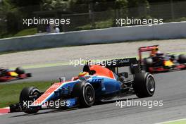 Rio Haryanto (IDN) Manor Racing MRT05. 15.05.2016. Formula 1 World Championship, Rd 5, Spanish Grand Prix, Barcelona, Spain, Race Day.