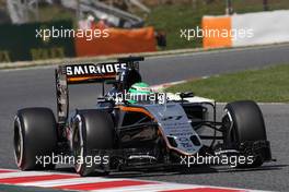 Nico Hulkenberg (GER) Sahara Force India F1 VJM09. 14.05.2016. Formula 1 World Championship, Rd 5, Spanish Grand Prix, Barcelona, Spain, Qualifying Day.