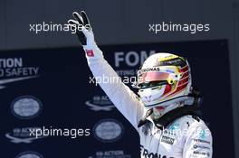 Pole for Lewis Hamilton (GBR) Mercedes Petronas AMG F1. 14.05.2016. Formula 1 World Championship, Rd 5, Spanish Grand Prix, Barcelona, Spain, Qualifying Day.
