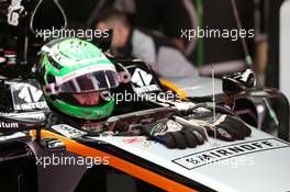 Nico Hulkenberg (GER) Sahara Force India F1 VJM09. 14.05.2016. Formula 1 World Championship, Rd 5, Spanish Grand Prix, Barcelona, Spain, Qualifying Day.