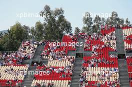 Fans in the grandstand. 14.05.2016. Formula 1 World Championship, Rd 5, Spanish Grand Prix, Barcelona, Spain, Qualifying Day.