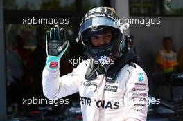 2nd place for qualifying for Nico Rosberg (GER) Mercedes AMG Petronas F1 W07. 14.05.2016. Formula 1 World Championship, Rd 5, Spanish Grand Prix, Barcelona, Spain, Qualifying Day.