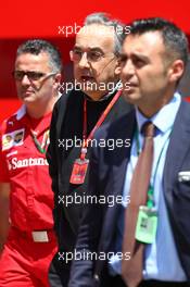 Sergio Marchionne (ITA), Ferrari President and CEO of Fiat Chrysler Automobiles. 15.05.2016. Formula 1 World Championship, Rd 5, Spanish Grand Prix, Barcelona, Spain, Race Day.