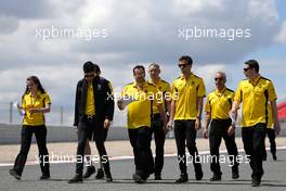 Esteban Ocon (FRA), Third Driver, Renault Sport F1 Team, Julien Simon-Chautemps (FRA), Renault Sport F1 Team and Jolyon Palmer (GBR), Renault Sport F1 Team  12.05.2016. Formula 1 World Championship, Rd 5, Spanish Grand Prix, Barcelona, Spain, Preparation Day.