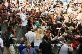 Nico Rosberg (GER) Mercedes AMG F1 signs autographs for the fans. 12.05.2016. Formula 1 World Championship, Rd 5, Spanish Grand Prix, Barcelona, Spain, Preparation Day.