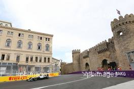 Lewis Hamilton (GBR) Mercedes AMG F1 W07 Hybrid. 17.06.2016. Formula 1 World Championship, Rd 8, European Grand Prix, Baku Street Circuit, Azerbaijan, Practice Day.