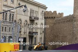 Kevin Magnussen (DEN) Renault Sport F1 Team RS16. 17.06.2016. Formula 1 World Championship, Rd 8, European Grand Prix, Baku Street Circuit, Azerbaijan, Practice Day.