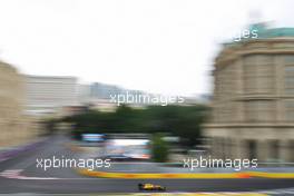 Kevin Magnussen (DEN) Renault Sport F1 Team RS16. 17.06.2016. Formula 1 World Championship, Rd 8, European Grand Prix, Baku Street Circuit, Azerbaijan, Practice Day.