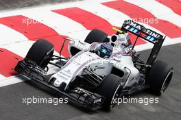 Valtteri Bottas (FIN) Williams FW38. 17.06.2016. Formula 1 World Championship, Rd 8, European Grand Prix, Baku Street Circuit, Azerbaijan, Practice Day.