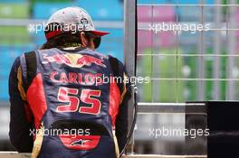 Carlos Sainz Jr (ESP) Scuderia Toro Rosso. 17.06.2016. Formula 1 World Championship, Rd 8, European Grand Prix, Baku Street Circuit, Azerbaijan, Practice Day.
