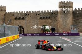 Max Verstappen (NLD) Red Bull Racing RB12.  17.06.2016. Formula 1 World Championship, Rd 8, European Grand Prix, Baku Street Circuit, Azerbaijan, Practice Day.
