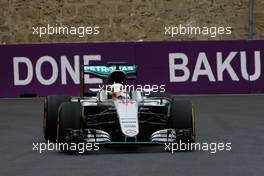 Lewis Hamilton (GBR) Mercedes AMG F1 W07 Hybrid. 17.06.2016. Formula 1 World Championship, Rd 8, European Grand Prix, Baku Street Circuit, Azerbaijan, Practice Day.