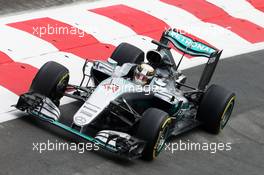 Lewis Hamilton (GBR) Mercedes AMG F1 W07 Hybrid. 17.06.2016. Formula 1 World Championship, Rd 8, European Grand Prix, Baku Street Circuit, Azerbaijan, Practice Day.