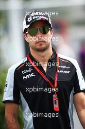 Sergio Perez (MEX) Sahara Force India F1. 17.06.2016. Formula 1 World Championship, Rd 8, European Grand Prix, Baku Street Circuit, Azerbaijan, Practice Day.
