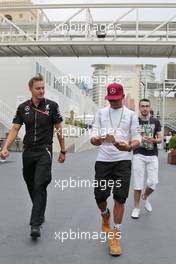 Lewis Hamilton (GBR) Mercedes AMG F1. 17.06.2016. Formula 1 World Championship, Rd 8, European Grand Prix, Baku Street Circuit, Azerbaijan, Practice Day.