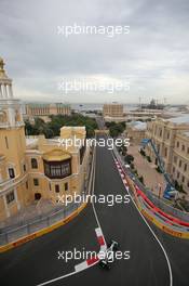 Lewis Hamilton (GBR) Mercedes AMG F1 W07 Hybrid. 17.06.2016. Formula 1 World Championship, Rd 8, European Grand Prix, Baku Street Circuit, Azerbaijan, Practice Day.