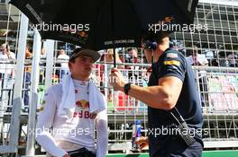 Max Verstappen (NLD) Red Bull Racing on the grid. 19.06.2016. Formula 1 World Championship, Rd 8, European Grand Prix, Baku Street Circuit, Azerbaijan, Race Day.