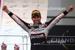 3rd place for Sergio Perez (MEX) Force India F1 VJM09. 19.06.2016. Formula 1 World Championship, Rd 8, European Grand Prix, Baku Street Circuit, Azerbaijan, Race Day.