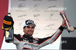 3rd place Sergio Perez (MEX) Force India F1 VJM09. 19.06.2016. Formula 1 World Championship, Rd 8, European Grand Prix, Baku Street Circuit, Azerbaijan, Race Day.