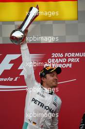 1st place Nico Rosberg (GER) Mercedes AMG Petronas F1 W07. 19.06.2016. Formula 1 World Championship, Rd 8, European Grand Prix, Baku Street Circuit, Azerbaijan, Race Day.