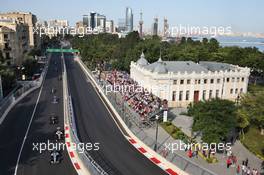 Lewis Hamilton (GBR) Mercedes AMG F1 W07 Hybrid. 19.06.2016. Formula 1 World Championship, Rd 8, European Grand Prix, Baku Street Circuit, Azerbaijan, Race Day.