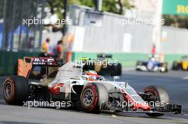 Esteban Gutierrez (MEX) Haas F1 Team VF-16. 19.06.2016. Formula 1 World Championship, Rd 8, European Grand Prix, Baku Street Circuit, Azerbaijan, Race Day.