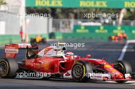 Kimi Raikkonen (FIN) Ferrari SF16-H. 19.06.2016. Formula 1 World Championship, Rd 8, European Grand Prix, Baku Street Circuit, Azerbaijan, Race Day.