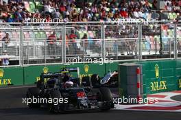 Jenson Button (GBR) McLaren MP4-31. 19.06.2016. Formula 1 World Championship, Rd 8, European Grand Prix, Baku Street Circuit, Azerbaijan, Race Day.