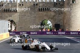 Felipe Massa (BRA) Williams FW38. 19.06.2016. Formula 1 World Championship, Rd 8, European Grand Prix, Baku Street Circuit, Azerbaijan, Race Day.