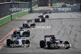 Daniil Kvyat (RUS) Scuderia Toro Rosso STR11. 19.06.2016. Formula 1 World Championship, Rd 8, European Grand Prix, Baku Street Circuit, Azerbaijan, Race Day.