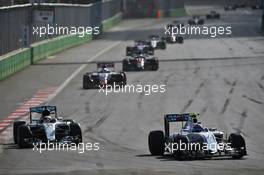 Valtteri Bottas (FIN) Williams FW38. 19.06.2016. Formula 1 World Championship, Rd 8, European Grand Prix, Baku Street Circuit, Azerbaijan, Race Day.