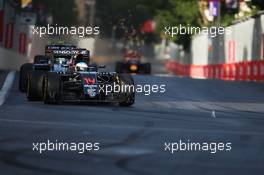 Fernando Alonso (ESP) McLaren MP4-31. 19.06.2016. Formula 1 World Championship, Rd 8, European Grand Prix, Baku Street Circuit, Azerbaijan, Race Day.
