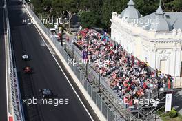 Lewis Hamilton (GBR) Mercedes AMG F1 W07 Hybrid. 19.06.2016. Formula 1 World Championship, Rd 8, European Grand Prix, Baku Street Circuit, Azerbaijan, Race Day.