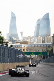 Sergio Perez (MEX) Sahara Force India F1 VJM09. 19.06.2016. Formula 1 World Championship, Rd 8, European Grand Prix, Baku Street Circuit, Azerbaijan, Race Day.