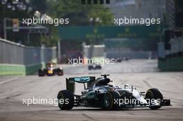 Lewis Hamilton (GBR) Mercedes AMG F1 W07 Hybrid. 19.06.2016. Formula 1 World Championship, Rd 8, European Grand Prix, Baku Street Circuit, Azerbaijan, Race Day.