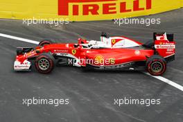 Sebastian Vettel (GER) Ferrari SF16-H runs wide. 18.06.2016. Formula 1 World Championship, Rd 8, European Grand Prix, Baku Street Circuit, Azerbaijan, Qualifying Day.