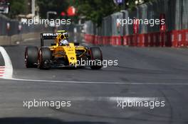 Jolyon Palmer (GBR) Renault Sport F1 Team RS16. 18.06.2016. Formula 1 World Championship, Rd 8, European Grand Prix, Baku Street Circuit, Azerbaijan, Qualifying Day.