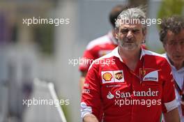 Maurizio Arrivabene (ITA) Ferrari Team Principal. 18.06.2016. Formula 1 World Championship, Rd 8, European Grand Prix, Baku Street Circuit, Azerbaijan, Qualifying Day.