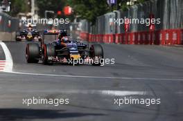 Daniil Kvyat (RUS) Scuderia Toro Rosso STR11. 18.06.2016. Formula 1 World Championship, Rd 8, European Grand Prix, Baku Street Circuit, Azerbaijan, Qualifying Day.