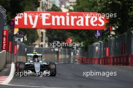 Nico Rosberg (GER) Mercedes AMG F1 W07 Hybrid. 18.06.2016. Formula 1 World Championship, Rd 8, European Grand Prix, Baku Street Circuit, Azerbaijan, Qualifying Day.