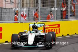 Nico Rosberg (GER) Mercedes AMG F1 W07 Hybrid. 18.06.2016. Formula 1 World Championship, Rd 8, European Grand Prix, Baku Street Circuit, Azerbaijan, Qualifying Day.
