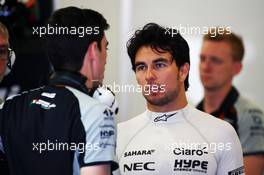 Sergio Perez (MEX) Sahara Force India F1. 18.06.2016. Formula 1 World Championship, Rd 8, European Grand Prix, Baku Street Circuit, Azerbaijan, Qualifying Day.