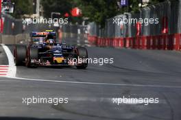 Carlos Sainz Jr (ESP) Scuderia Toro Rosso STR11. 18.06.2016. Formula 1 World Championship, Rd 8, European Grand Prix, Baku Street Circuit, Azerbaijan, Qualifying Day.