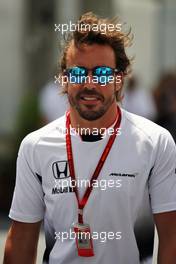 Fernando Alonso (ESP) McLaren. 19.06.2016. Formula 1 World Championship, Rd 8, European Grand Prix, Baku Street Circuit, Azerbaijan, Race Day.
