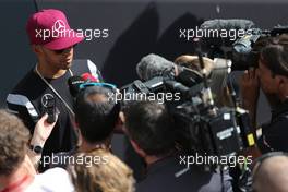 Lewis Hamilton (GBR), Mercedes AMG F1 Team  16.06.2016. Formula 1 World Championship, Rd 8, European Grand Prix, Baku Street Circuit, Azerbaijan, Preparation Day.