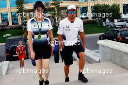 Fernando Alonso (ESP) McLaren. 16.06.2016. Formula 1 World Championship, Rd 8, European Grand Prix, Baku Street Circuit, Azerbaijan, Preparation Day.