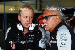 (L to R): Andrew Green (GBR) Sahara Force India F1 Team Technical Director with Dr. Vijay Mallya (IND) Sahara Force India F1 Team Owner. 08.07.2016. Formula 1 World Championship, Rd 10, British Grand Prix, Silverstone, England, Practice Day.